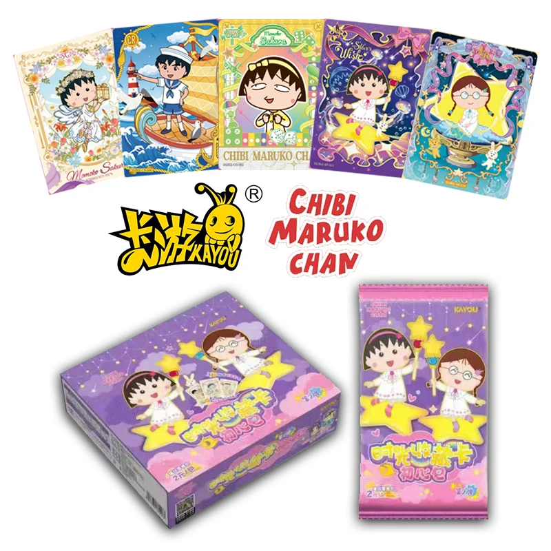 KAYOU Genuine Chibi Maruko-chan Card Time Collection Card Пакет для начинающих Tamaki Honami ‌ ‌   Редкая CR аниме-карта с персонажами в подарок