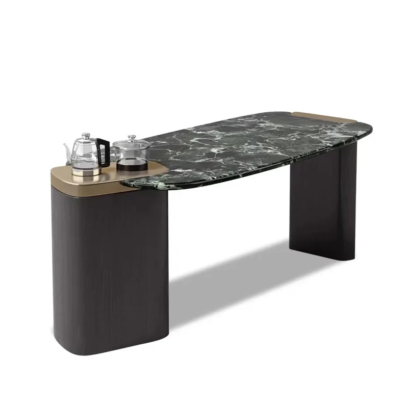 

Italian style, light luxury, tea table and chairs, combination, natural, luxury stone, tea room, tea table, modern, household