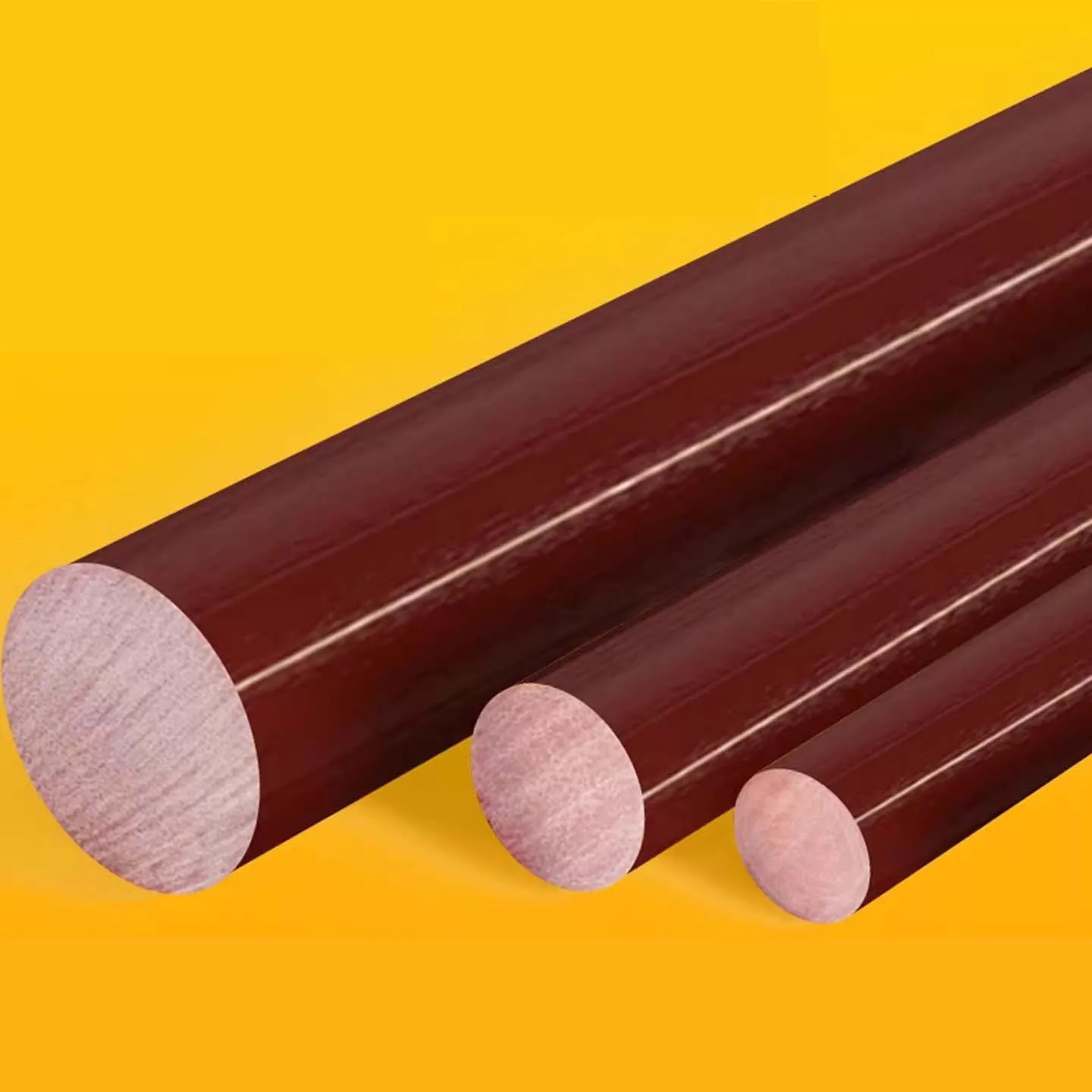 

2PCS Length 500mm Bakelite Bar Phenolic Laminate Bar Insulation Bar DIA 8/10/12/15/20/25/30/35/40/45/50/55/60/65/70/75mm -100mm