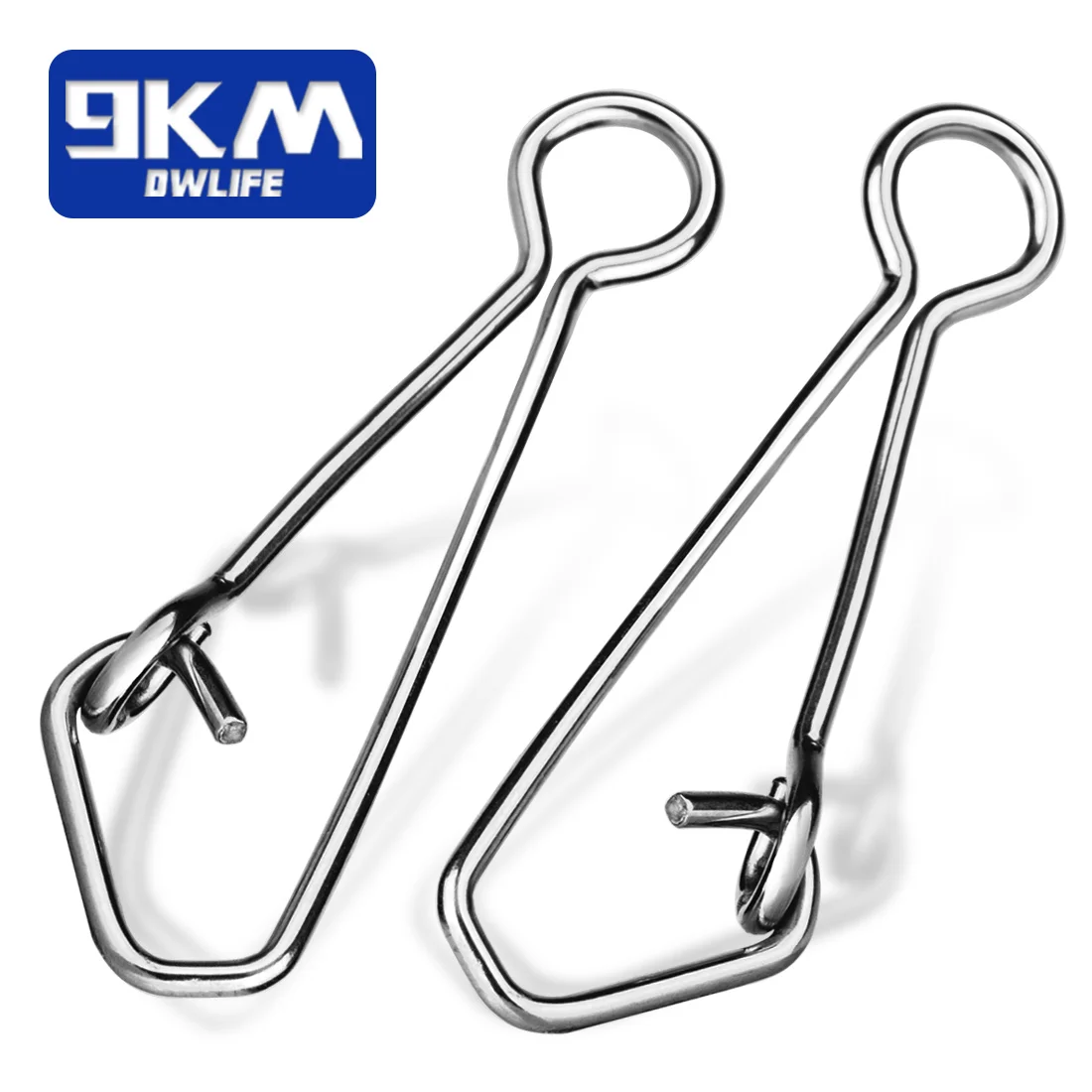 Fishing Snap 50~200Pcs Stainless Steel Saltwater Fishing Hook Lure Connector Tackle Fast Fishing Clip Lock Snap Weights Trolling