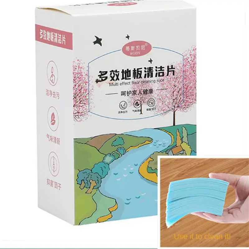 Floor Cleaning Sheet Non-irritating Blue Floor Cleaning Accessory Floor Cleaner Fishy Removal Floor Cleaning Tool Deodorization