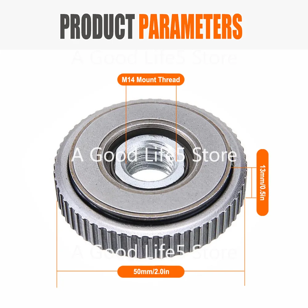 Portable Lock Plate Collet Angle Grinder Quick Clamp Lock Plate M14 Angle Grinder Self-locking Plate Gear Model