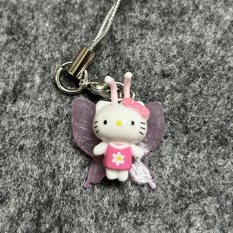 Hello Kitty Key Rope New Anime High Beauty Versatile Bag Angel Wings Mobile Phone Rope Cute Cartoon Women Accessories Wholesale view 4