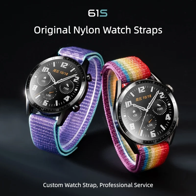 For Garmin Forerunner 255 255S 265S 265 165 Nylon Bracelet Strap for Garmin Vivoactive 4 4S fenix 9/9 pro Smart Watch Band