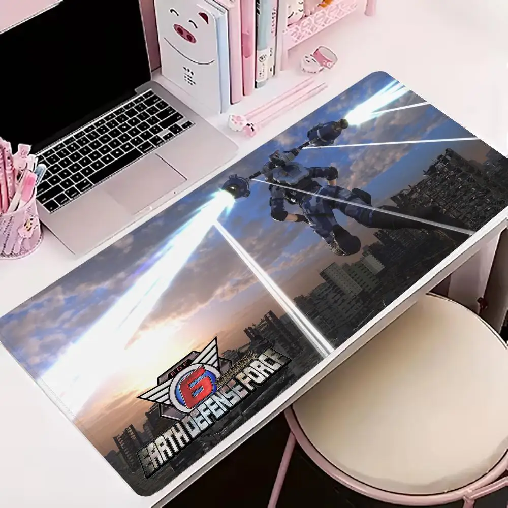 

New E_Earth D_Defense F_Force 6 Mouse Pad Large Gaming MousePad Office Desk Carpet Gaming Pad Gaming Mouse Pad Computer Desk Mat