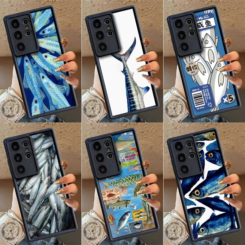 Discounted Salted Fish Shockproof Phone Case For Samsung Galaxy S23 S24 S25 S26 Ultra S21 FE S20 Plus 5G Silicone Cover