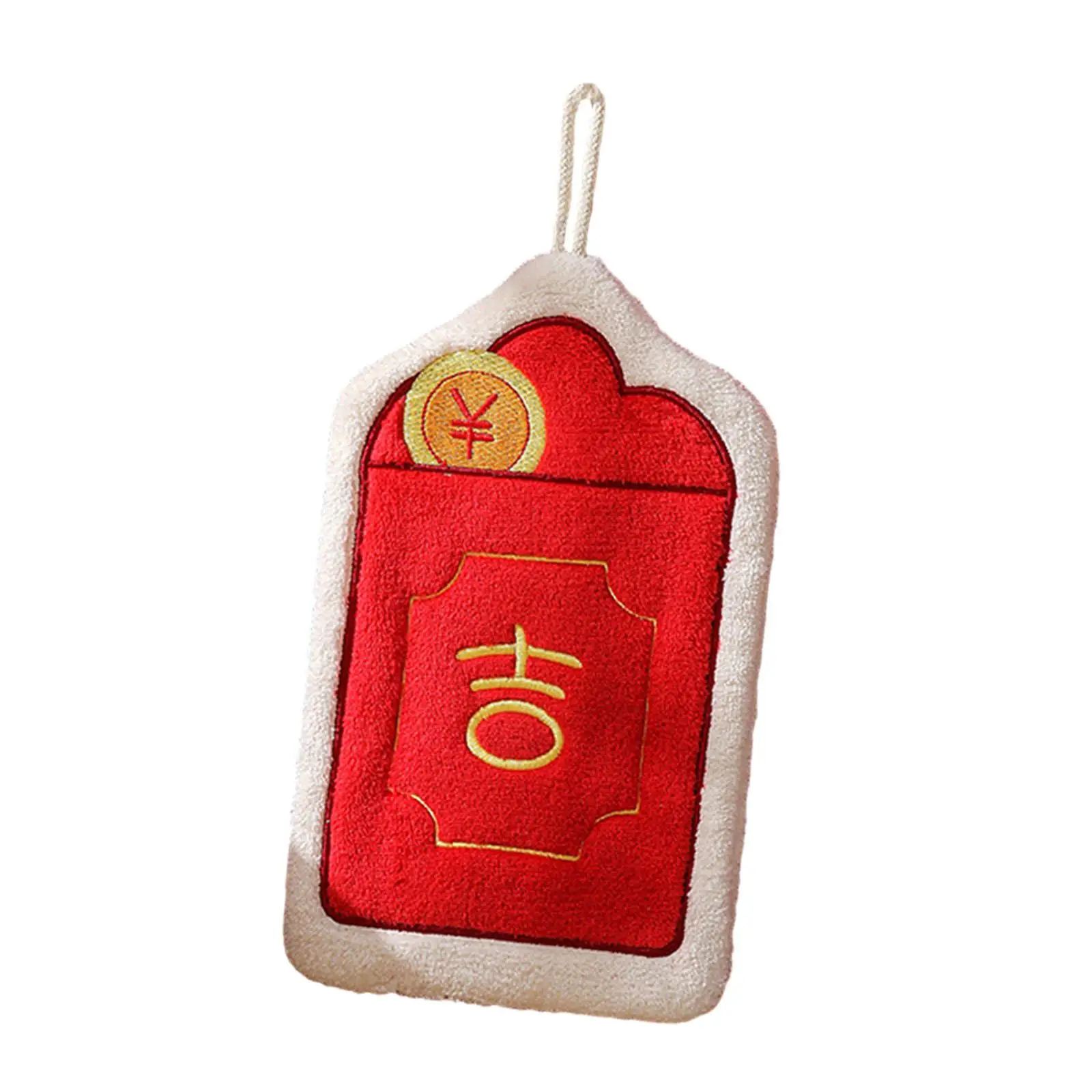 Chinese Dragon Year Hand Towels,Hanging Towels, Decorative, New Year Gift, Coral Velvet Bathroom Towels Soft for Kitchen