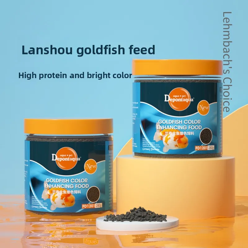

Depontaqua Fancy Goldfish & Koi Food-Color Enhancing Sinking Pellets for Ranchu,Oranda&Butterfly Koi-Promotes Red/White Vibrancy
