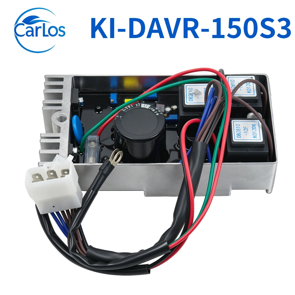 KI-DAVR-150S3 AVR Top Quality Aluminium Case Generator Voltage Regulator AVR KI-DAVR 150S3 For 15KW Three Phase Generator Parts