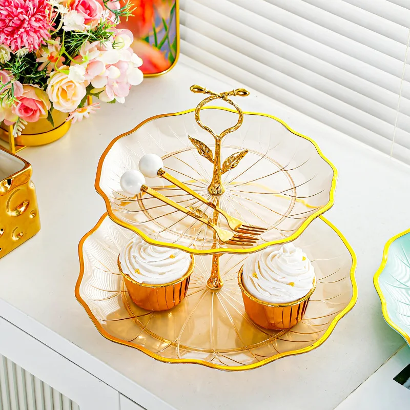 

Candy Plate Living Room Coffee Table Household Fruit Plate Front Desk Snack Plate Afternoon Tea Snack Shelf Fruit Plate