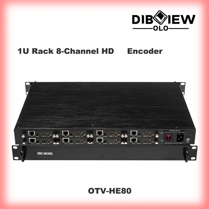 OTV-HE80 8 hdmi-compatible streaming iptv video H264 H265 srt rtmp rtsp udp hls ip encoder for facebook youtube codec