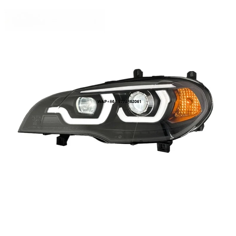 

Комплект из 2 светодиодных фар с автоматической системой освещения для автомобилей, передние фары, компоненты для транспортных средств, подходят для BMW X5 2007-2013 годов выпуска