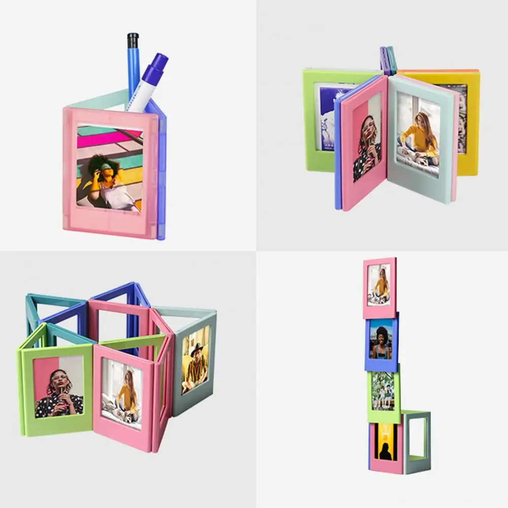 Fridge Magnetic Photo Frame Colorful Magnetic Photo Frames for Fridge Exquisite Workmanship Strong Magnets Picture for Home