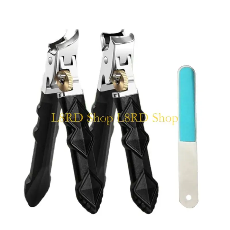 L8RD Oversized Clippers For Thick Splash Guard Design Ergonomic Grip Steel Blade Included Travel Friendly Case view 4