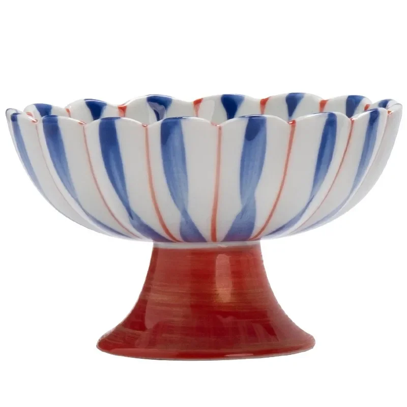 Ceramic hand-painted snack plate fruit plate salad cold dish nut hotel living room tableware
