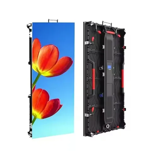 Outdoor Custom Waterproof LED Roll-up Display Screen500x500mm Indoor Outdoor Stage Background Led Video Wall P2.6 P2.9 P3.91 P4.