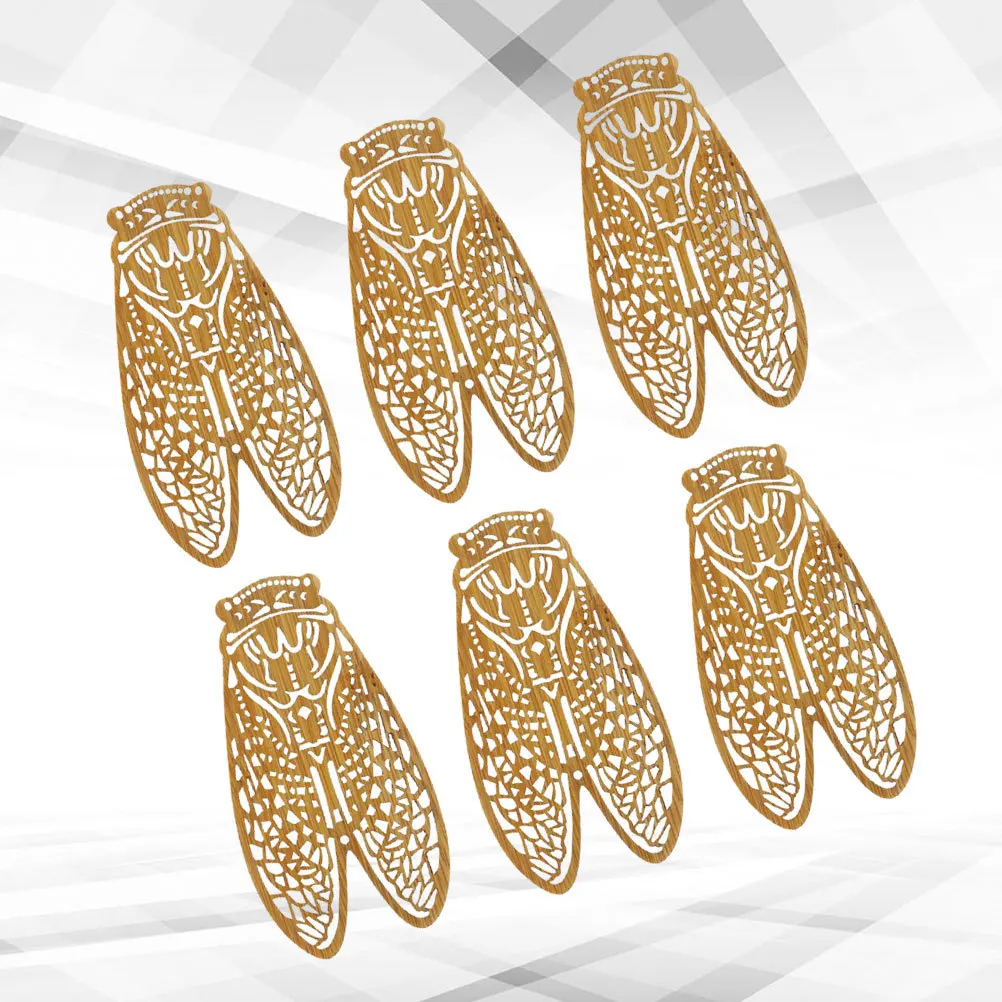 6 قطع من الإشارات المرجعية المصنوعة من الخشب الطبيعي لقراءة الملاحظات وحروف الحب والتقويم واستخدام الهدايا الإبداعية واللوازم المكتبية المدرسية #6