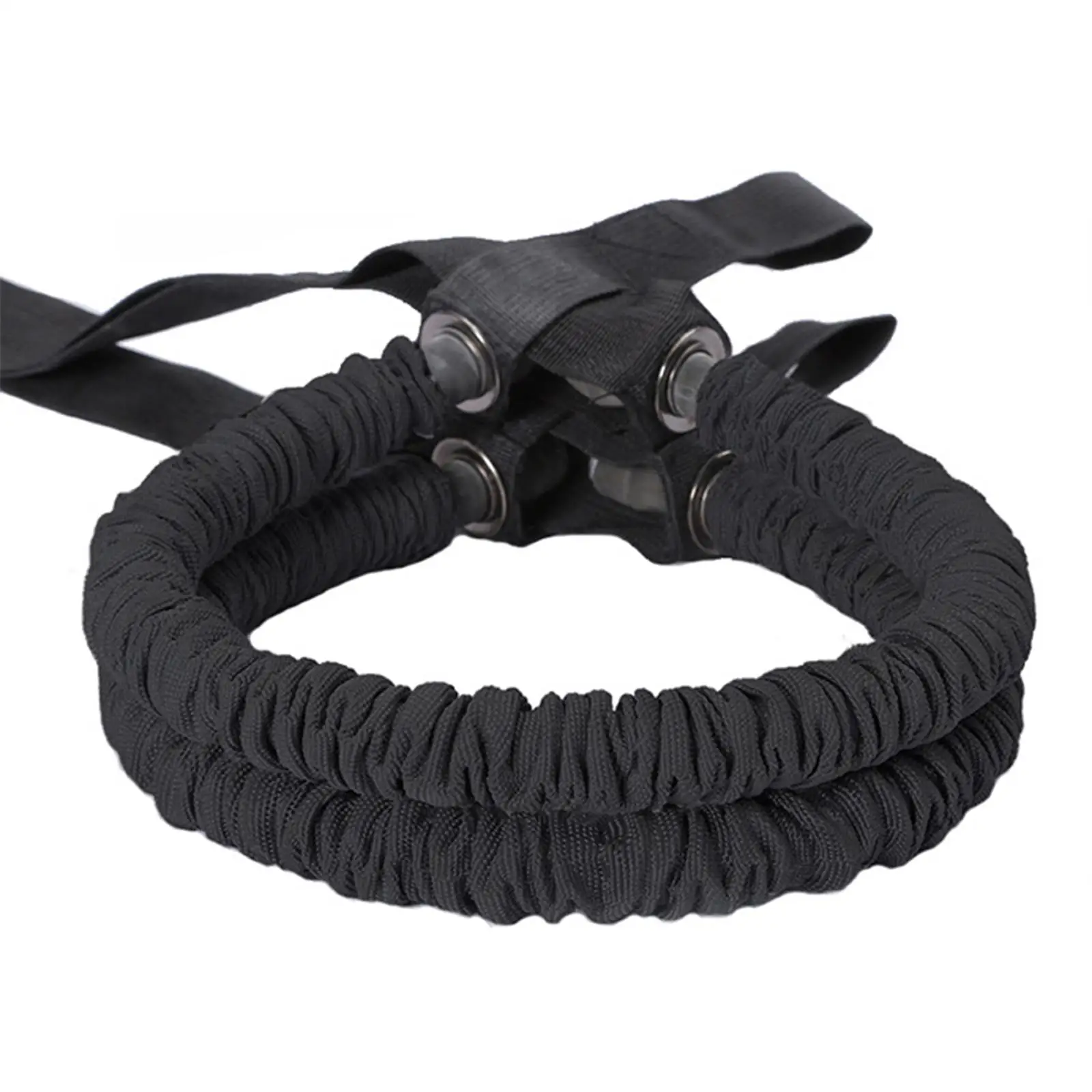 Exercise Pull Rope Abdominal Roller Elastic Band Double Resistance Wheel for Home Gym and Stomach Workouts