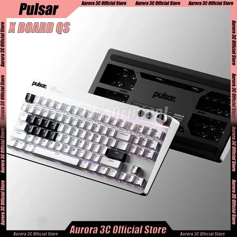 

Pulsar X board Qs Mechanical Keyboard Wired Gaming Keyboards Hot Swap Cnc Aluminum Rgb backlit Esports Gamer Keyboards Office