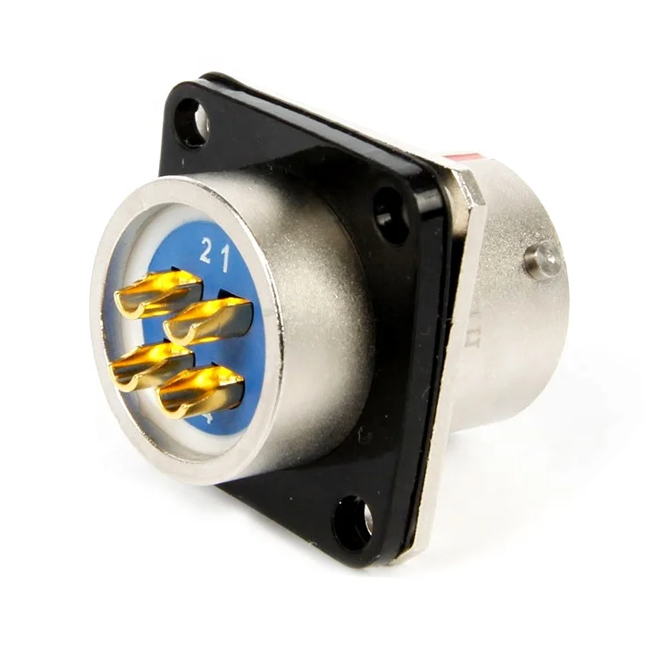 Y50DX 4 Pins 16 Shell Size Aluminum Circular Aviation Connector