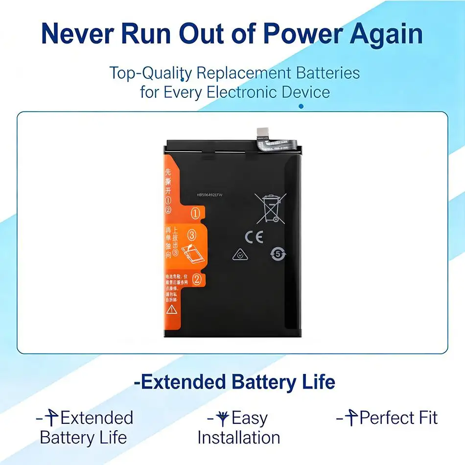 

Экологически чистая батарея для мобильного телефона Huawei Honor X40 HB506492EFW 4800 мАч