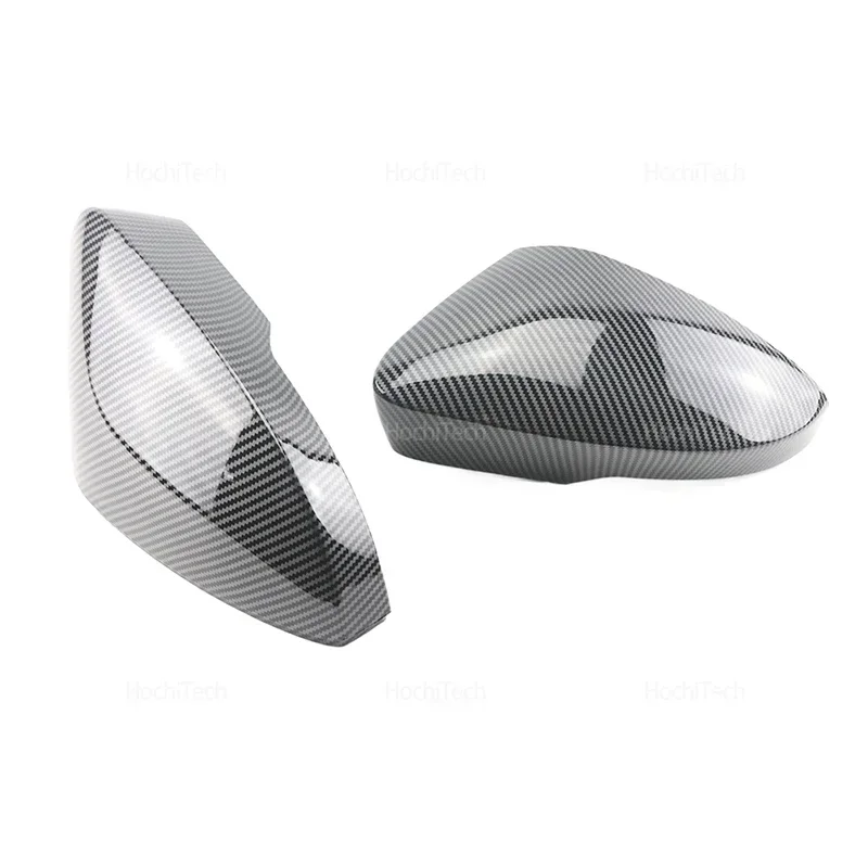 Carbon Fiber Black Rearview Mirror Cap Wing Side Wing Mirror Cover For Volkswagen South American Nivus Pre-facelift 2020 2021