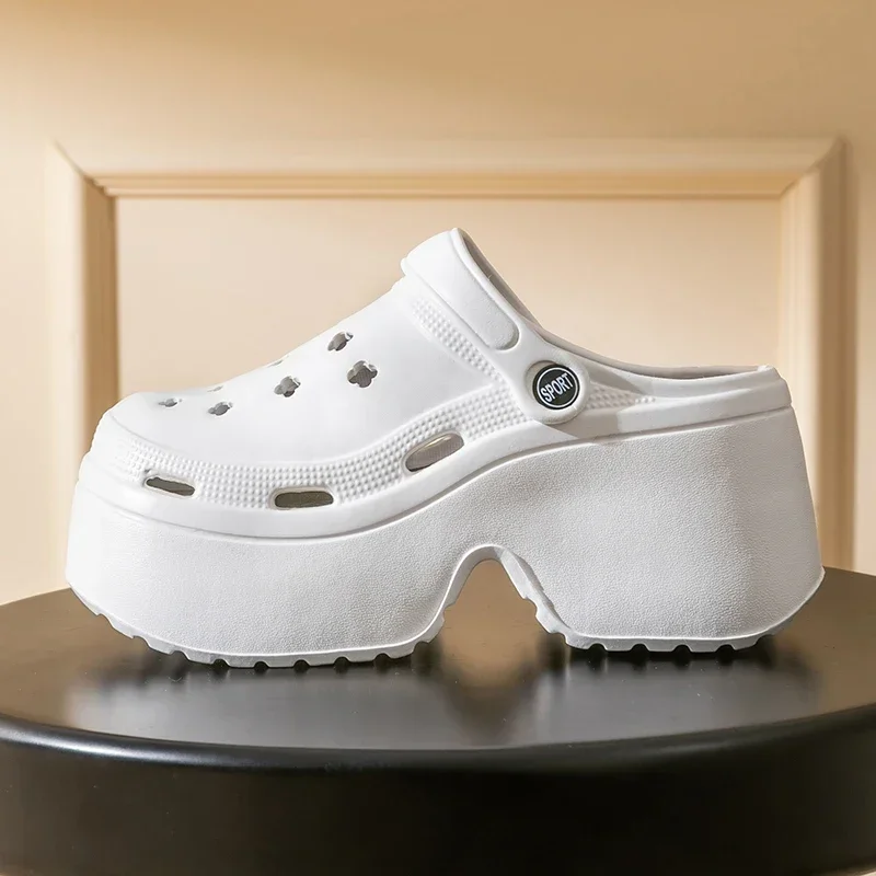 

Summer Thick Bottom Women Slippers Indoor Home Casual Thick Platform Sandals Outdoor Wear Ladies Garden Slides Shoes