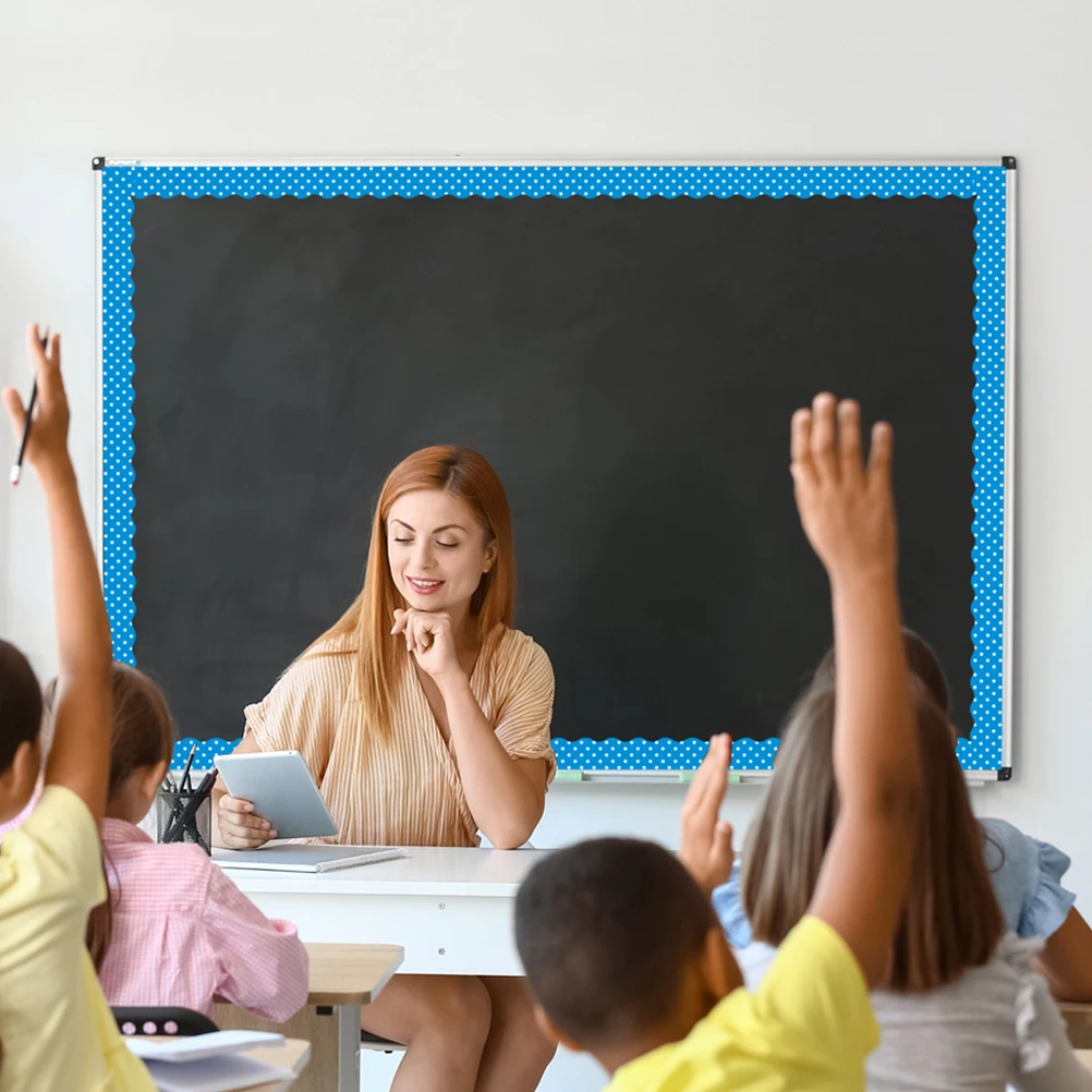 

12pcs Pvc Magnetic Bulletin Board Border Trim Classroom Office Blackboard Whiteboard Decor Wear-Resistant Removable Festival