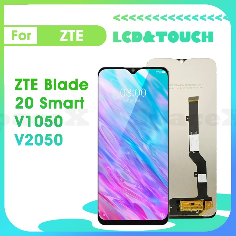 

20Smart 6.49"Tested For ZTE 20 smart lcd V1050 V2050 LCD Display Touch Digitizer Assembly Replacement Screen ZTE 20Smart lcd