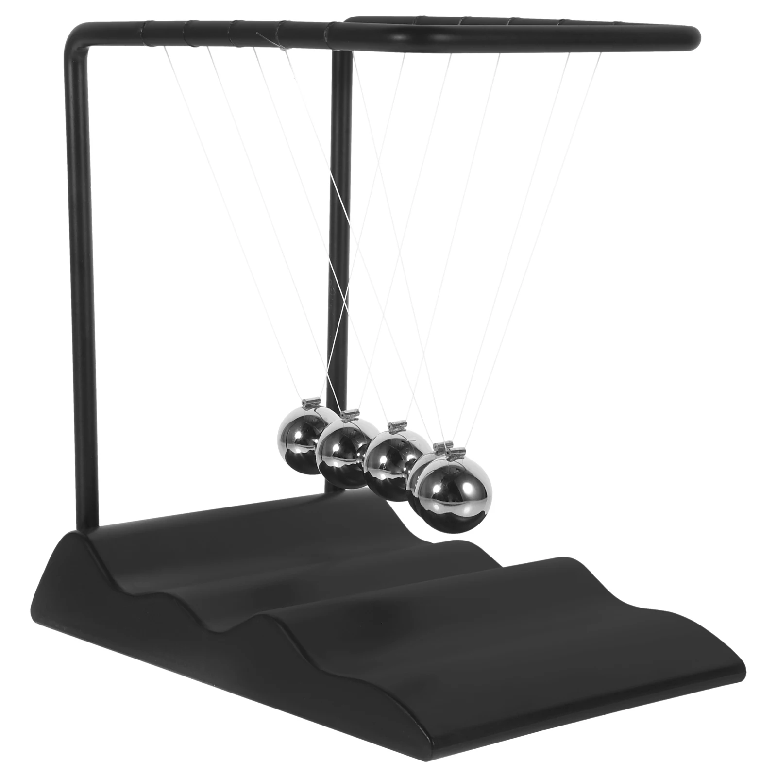 

Creative Newton Pendulum Beads Science Ornament Desktop Physics Swinging Balls Metal Motion Educational Home Office Classroom