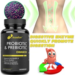 Bcuelov Prebiotics Probiotic Combo - Supports Healthy Digestion & Immune System, Reduces Bloating & Acidity, Weight Loss