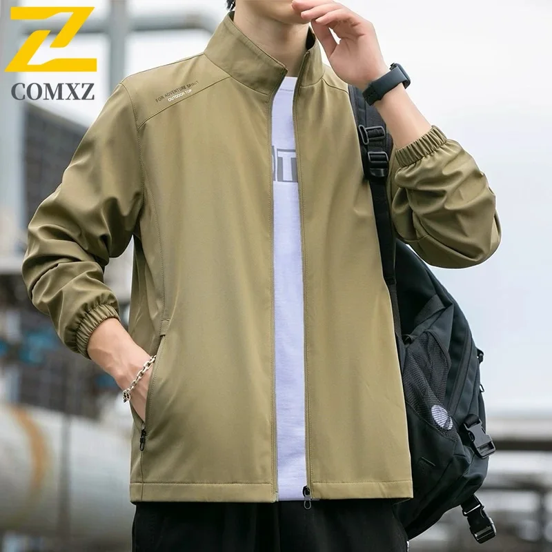 

Autumn 2025 Brand Jacket Men's Casual Fashion Printed Windproof Jackets Male High Quality Street Sport Loose Coat Travel Camping