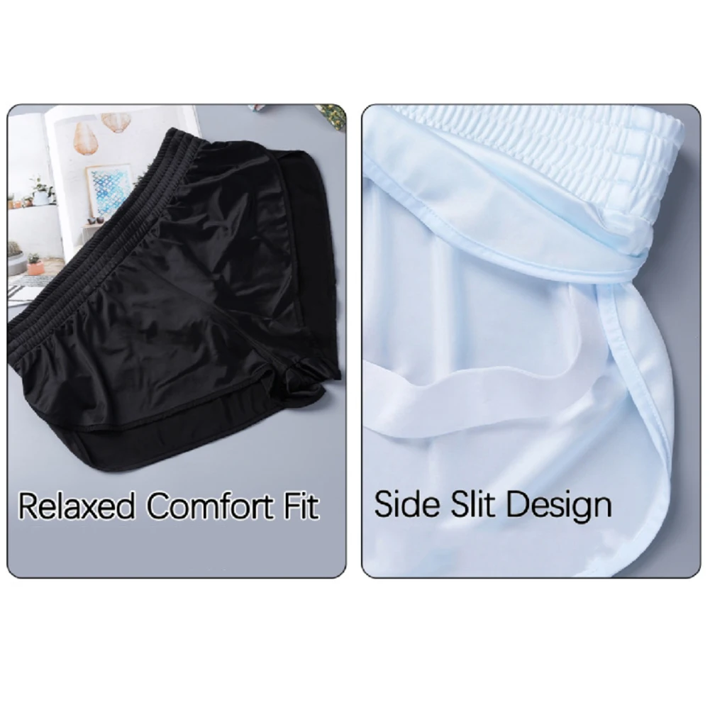 Men Sports Fitness Running Shorts Smooth With Bulge Pouch Boxers Homewear Casual Daily Man Panties Nightwear