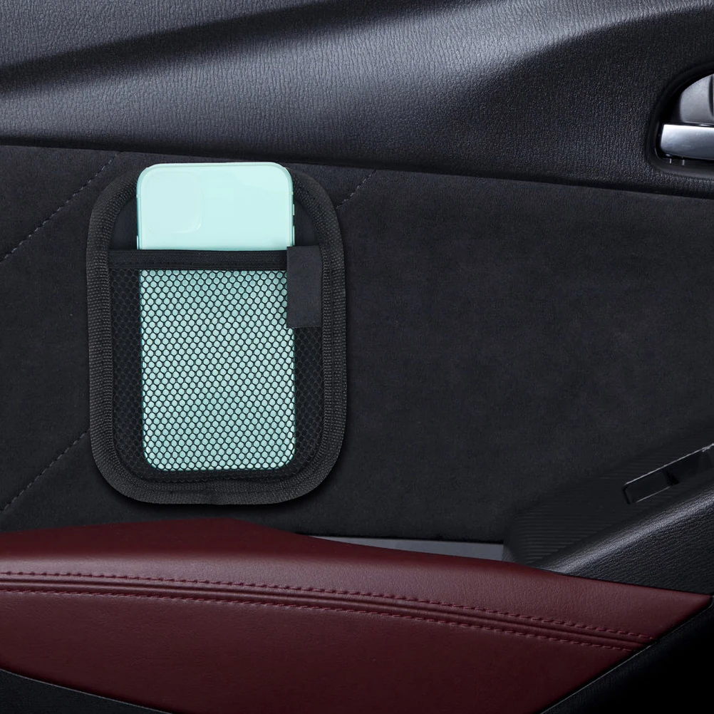 

Car Cell Phone Storage Bag Accessories Interior Organizer Organisation Net Pocket Organizers and