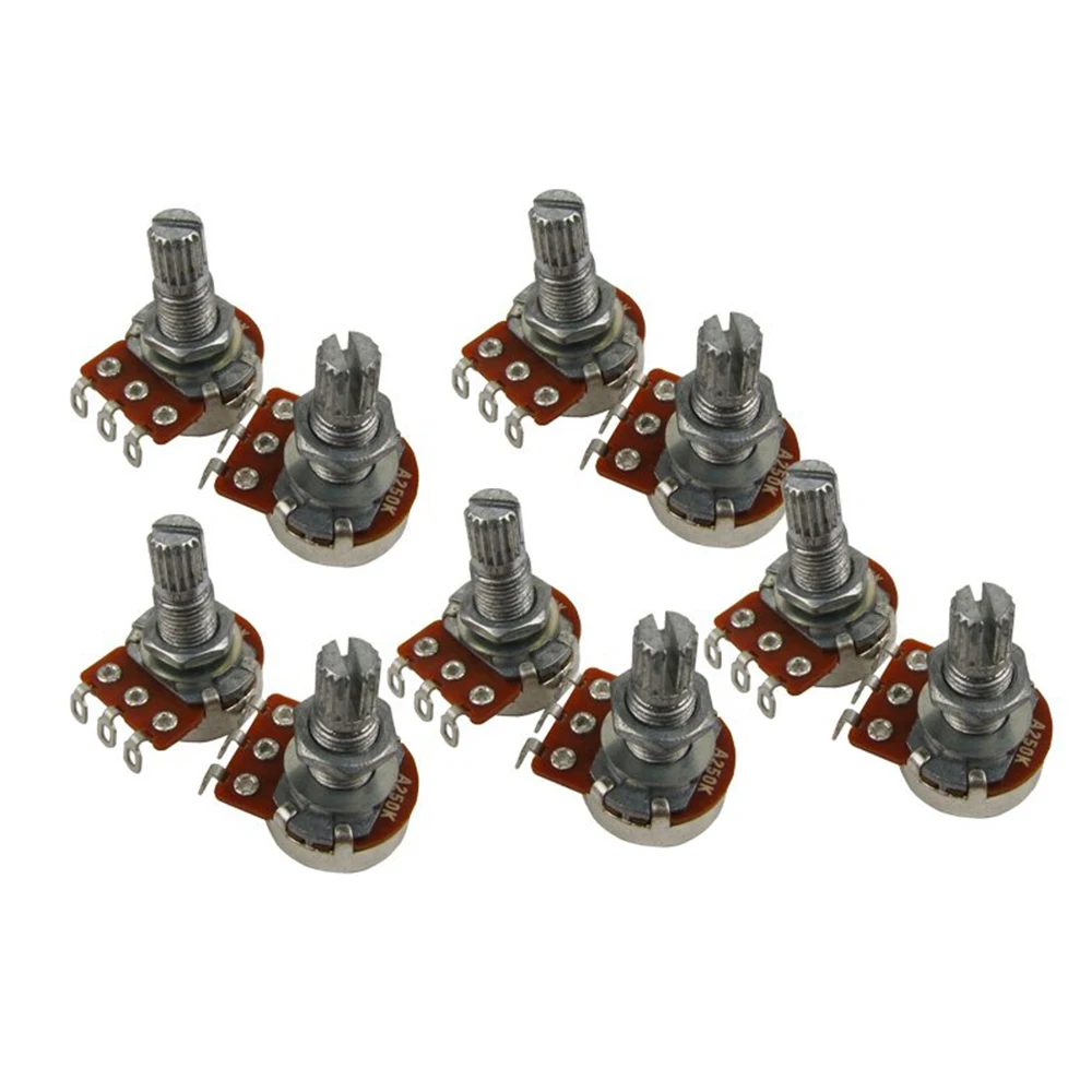 

Guitar Small Size Pots A250K Potentiometers For Guitar Bass Parts (Pack Of 10)