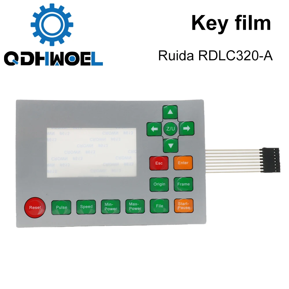 QDHWOEL Ruida Membrane Switch for RDLC320-A RDC6332G RDC6332M RDC6442S RDC6442G Key Film Keyboard Mask