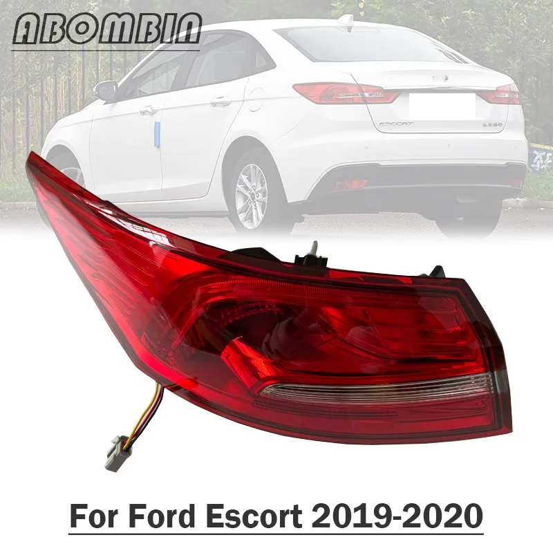 Rear Bumper Outer Tail Lamp Cover Back Light Housing Brake Stop Indicator Lamp For Ford Escort 2015 2016 2017 2018 2019 2020