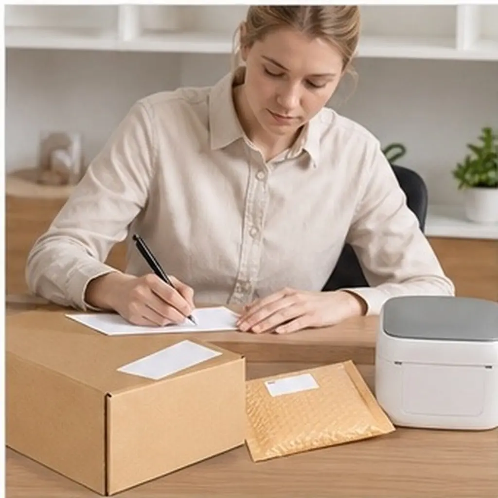 1 Roll Self Adhesive Thermal Labels Printable Address Price Stickers for Label Printer Home Office School