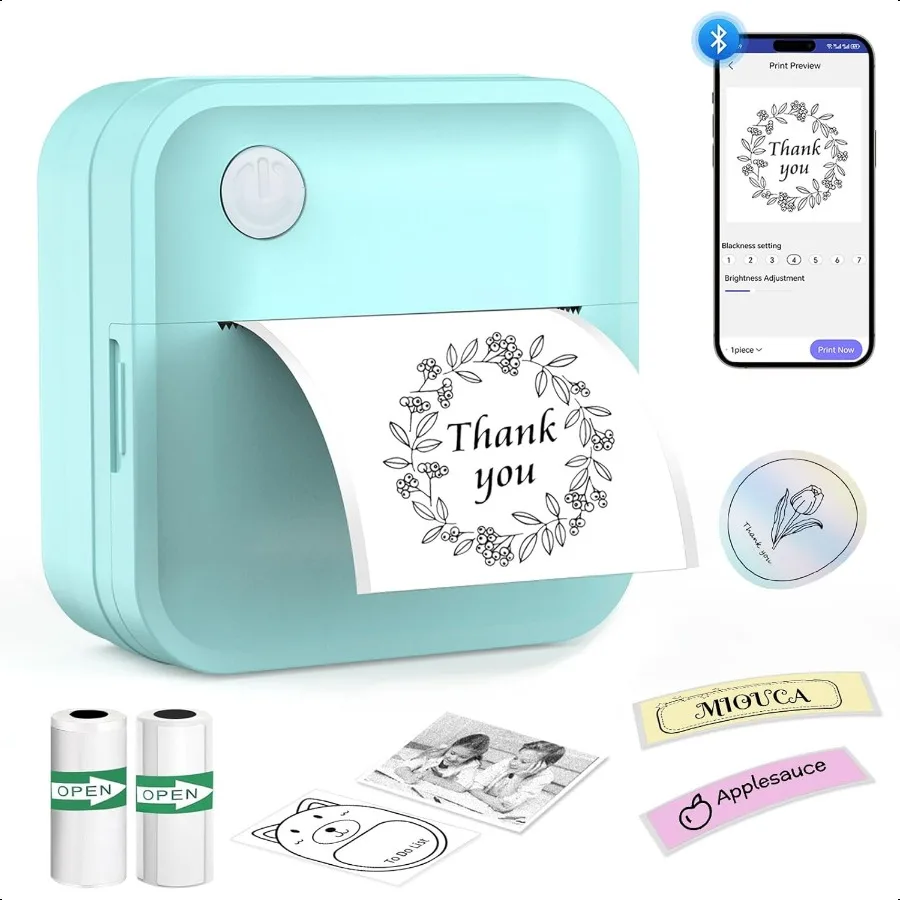 

Этикетка Maker hine с лентой, мини-принтер для наклеек, Bluetooth-принтер для этикеток для организации домашнего офиса, портативная термонаклейка M