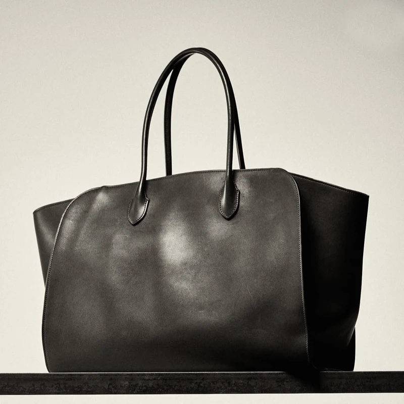 

Genuine Leather Tote Bags For Women Luxury Designer Handbags Purses 2025 New In Natural Cowhide Large Capacity Underarm Shoulder
