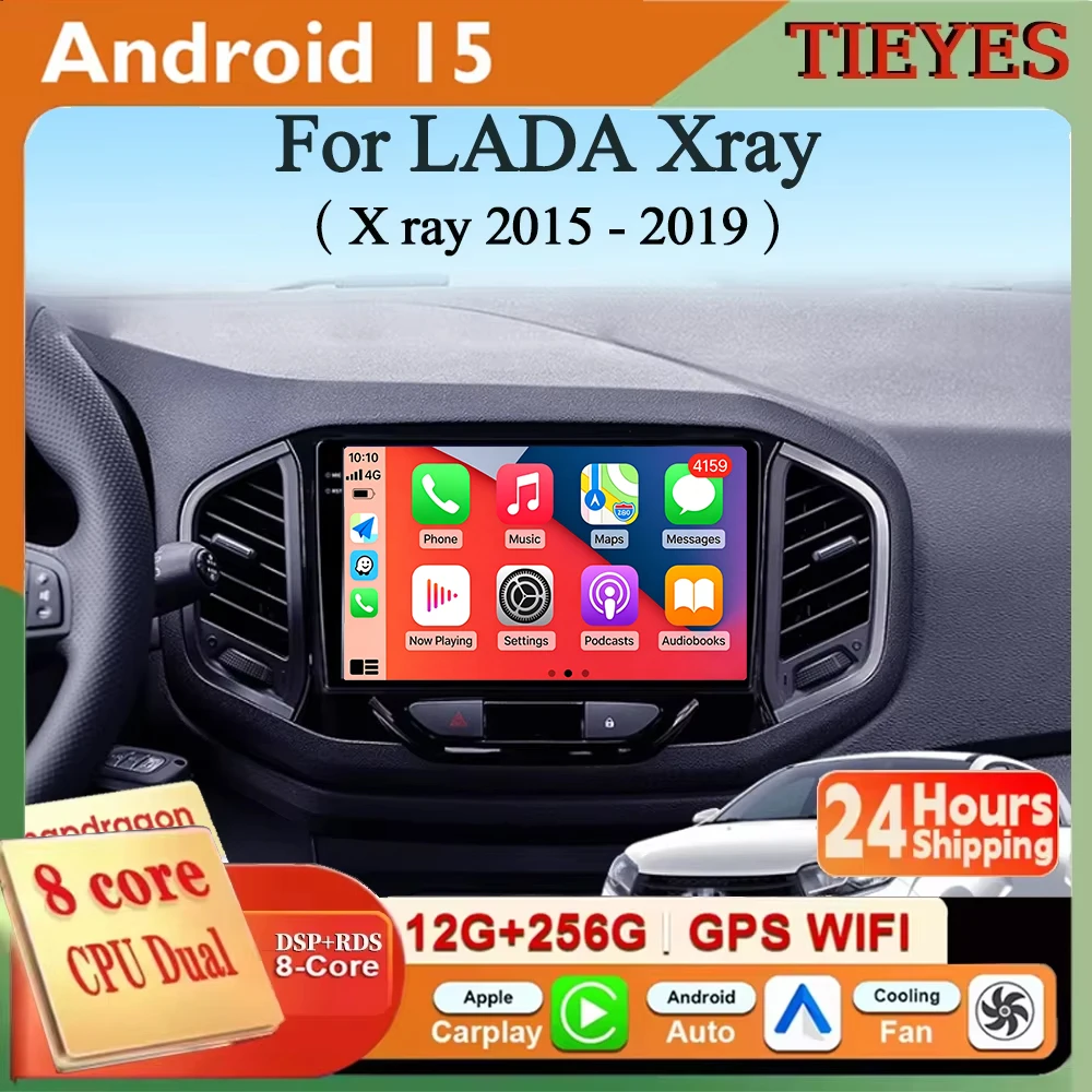 

Android 16 Carplay&Auto Car Radio Navigation Multimedia Stereo Player QLED GPS For LADA Xray X ray 2015 - 2019