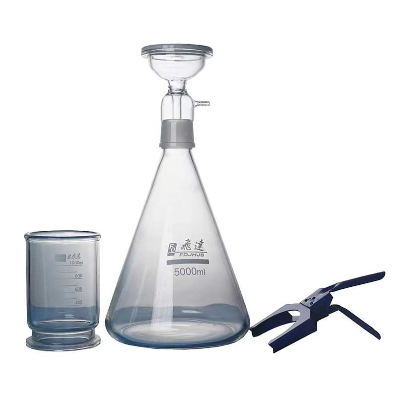 Professional lab supplies 2L/3L/5L Laboratory Vacuum Suction Filter Solvent filtration apparatus for lab