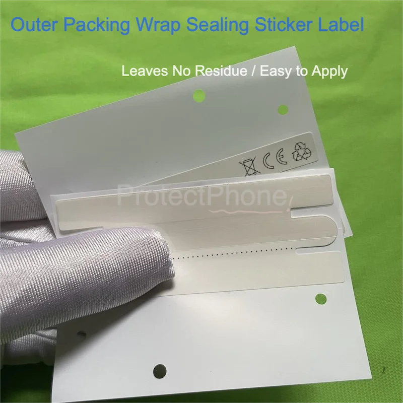 50Sets Blue UV Anti-Counterfeit Tamper Proof Seal Stickers Available for 13-17/16e/17e Pro Max Plus Air Mini Void Closure Labels - view 3