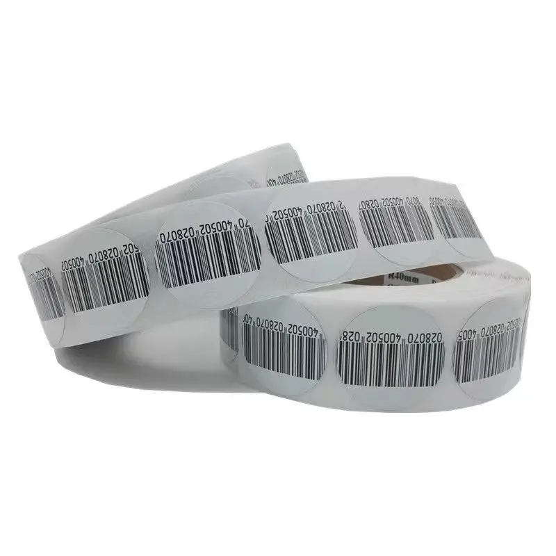 1000PCS Supermarke Commodity Anti-theft Label EAS Round R40mm Radio Frequency Soft Label RF8.2MHZ Strong Stickiness