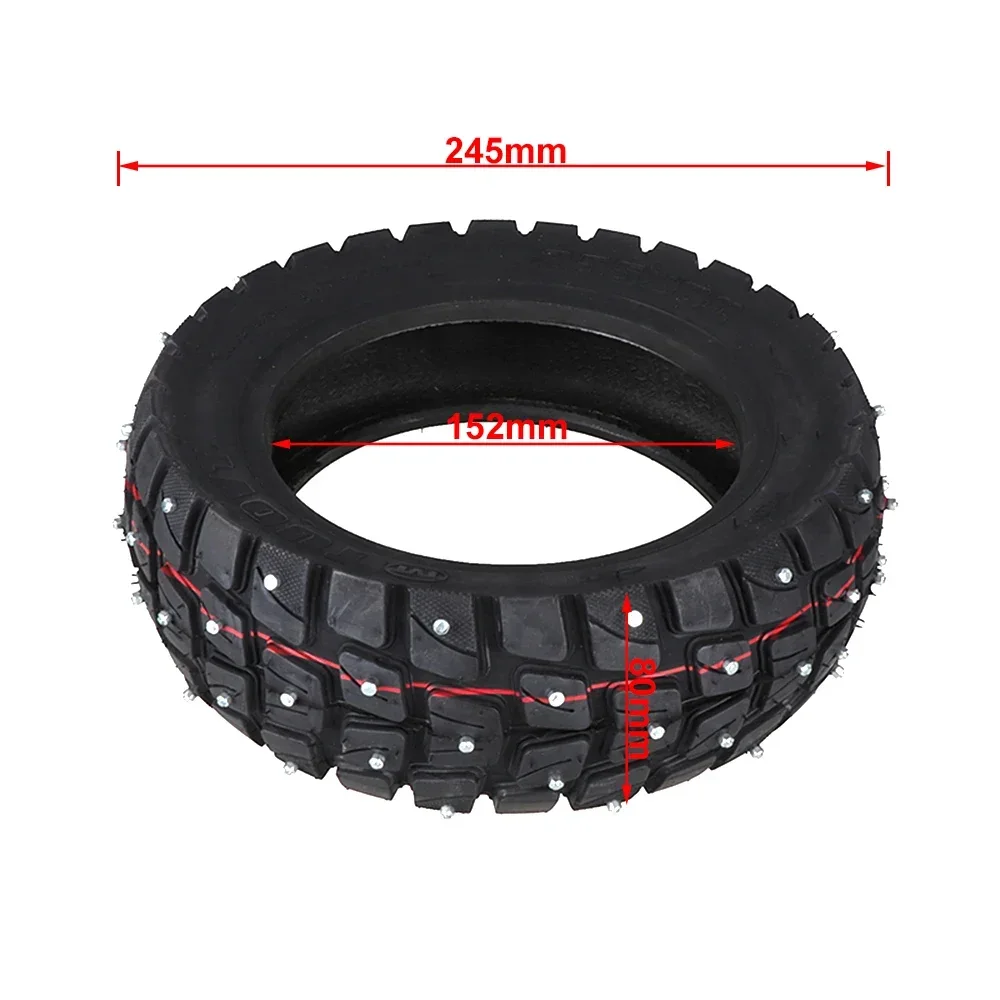 TUOVT 255X80 الإطارات الشتاء الثلوج الإطارات ل سكوتر كهربائي صفر 10x Dualtron KuGoo M4 10 بوصة 10x3.0 80/65-6 إطارات الطرق الوعرة