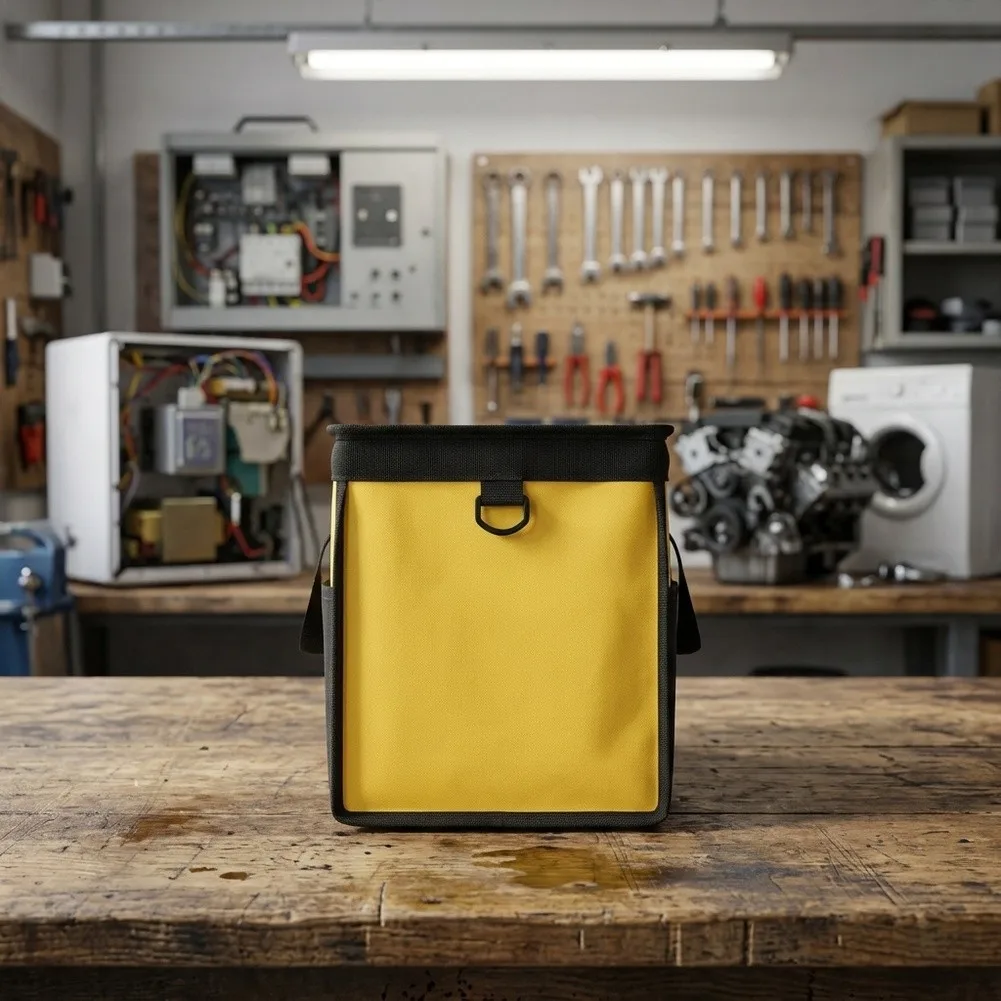 For Construction Sites Oxford Tool Bag DIY Storage Sack Comfortable Shoulder Tool Bag Reinforced Double Straps