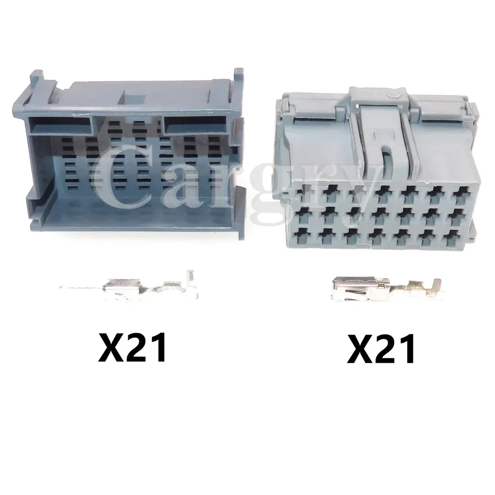

1 Set 21P Grey Auto Male Female Wiring Socket 8-968975-2 1-967630-2 AC Assembly Auto Plastic Housing Unsealed Connector