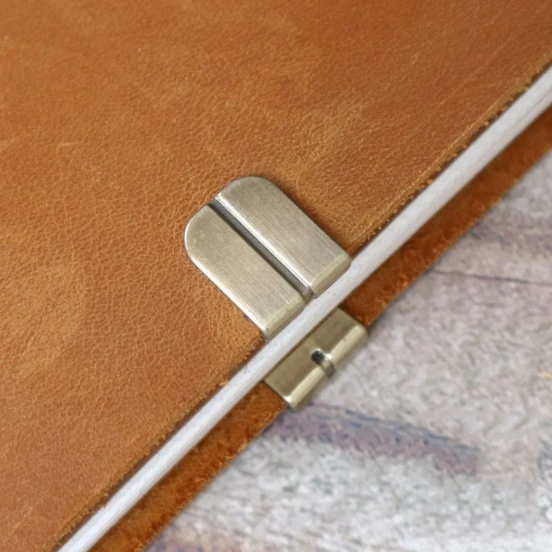 Traveller Journal Metall Kantenschutz Antiker Kantenschutz aus Legierung TN Handkonto Zubehör Lederschutz – Detail 5