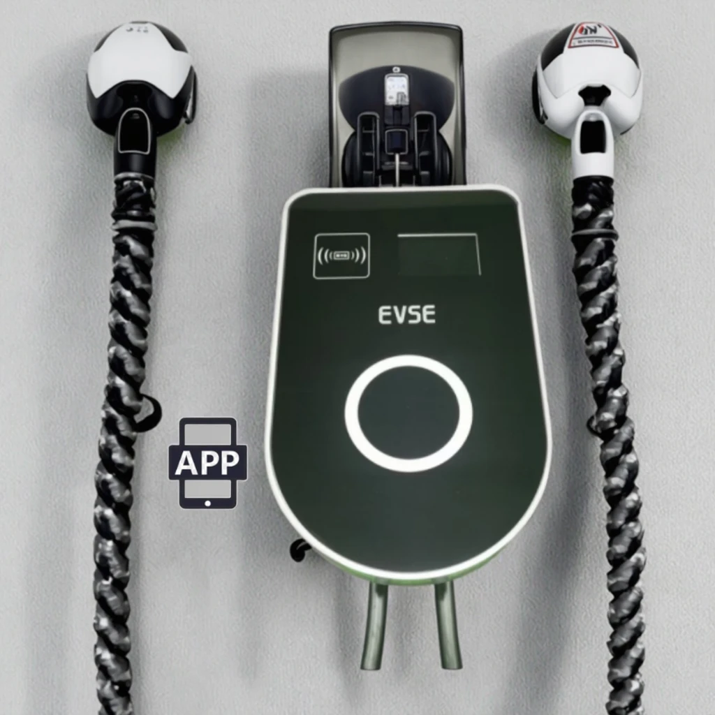 

CE Certified EV Portable Car Charger 7KW New Energy Vehicle Parts Accessories 16A 32A CCS EV Charger Adapte Voltage Monitoring