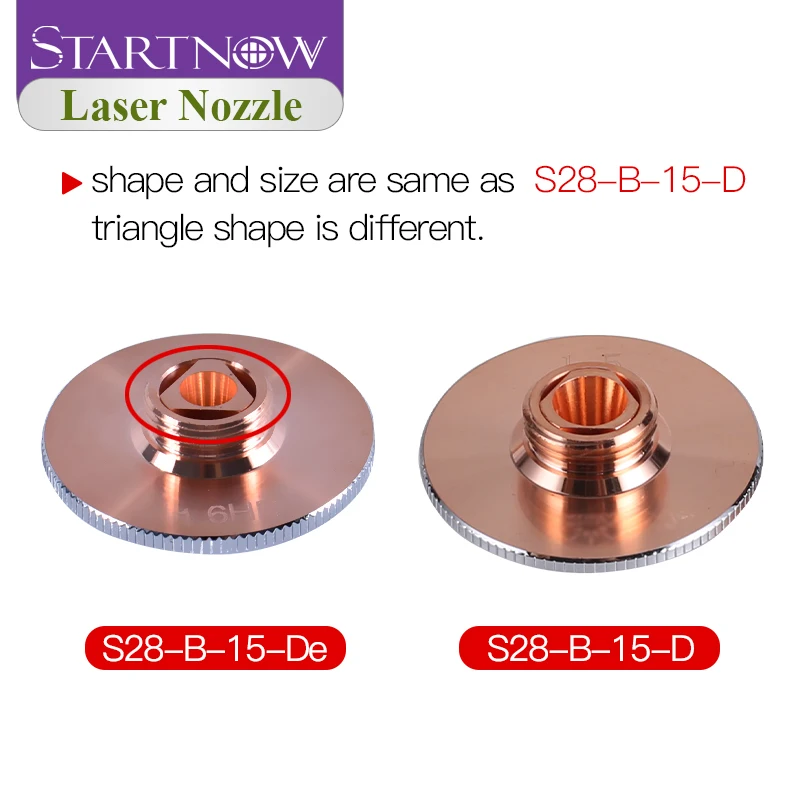 Startnow HANS Laser Cutting Nozzle Chrome Plated For Precitec Raytools WSX CNC Machine Parts Calibre 0.8-5.0mm Welding Nozzles